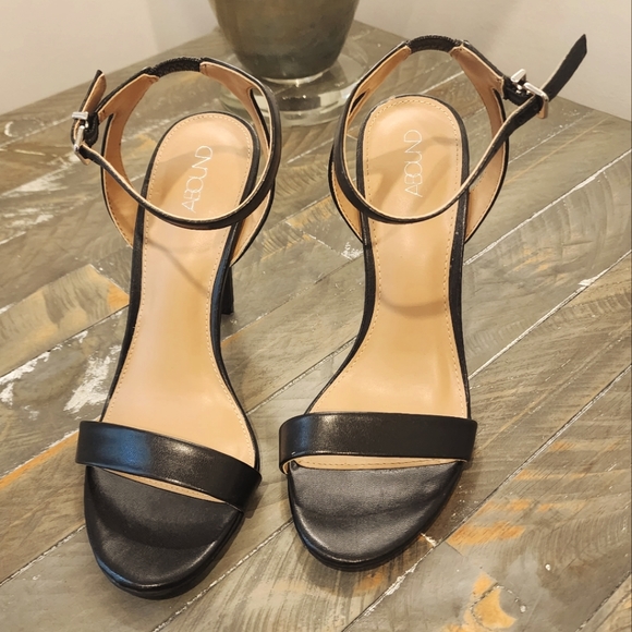 Black leather heels Abound 8. 5 - Picture 1 of 6